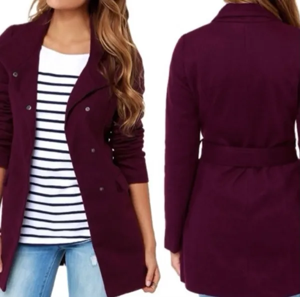 JACK by BB Dakota Plum Coat - Image 5