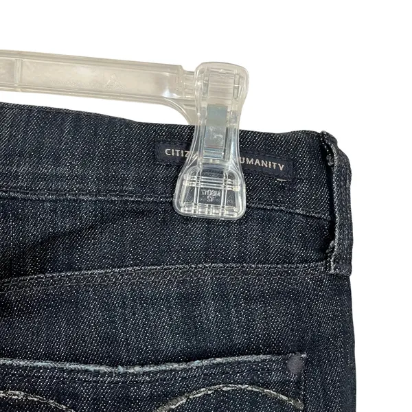 Y2K Citizens of Humanity Liberty Bell Bottom‎ Jeans Dark Wash USA 28 Boho - Image 7