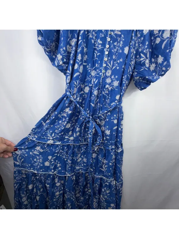 Tuckernuck L Blue Floral Belted Maxi Dress - Image 2