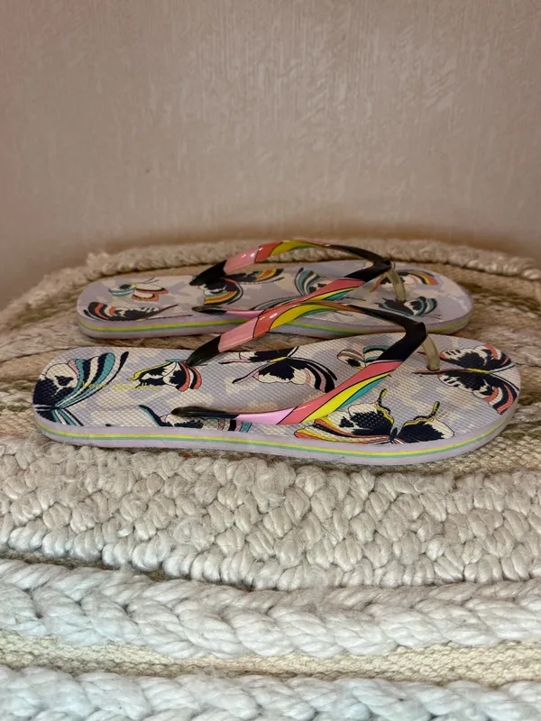 Vera Bradley Butterfly Print Flip Flops Sandals Multicolor Size 11 - Image 4
