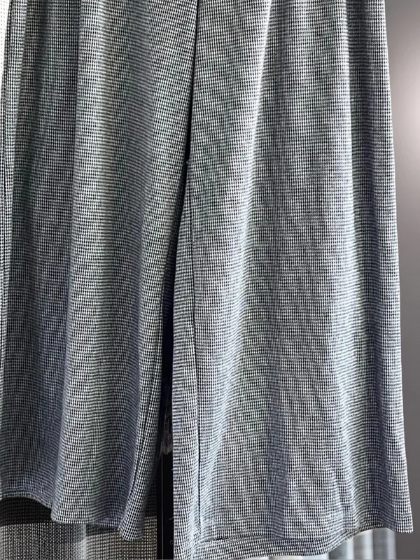 Anthropologie Maeve houndstooth plaid pleated wide-leg crop pants - Image 5