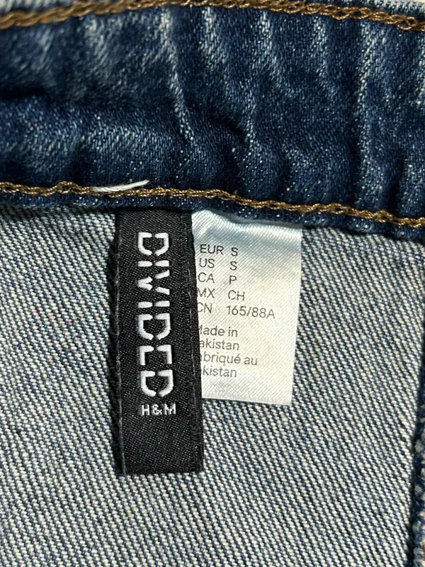 H&M Denim Corset-Style Tube Top - Image 4