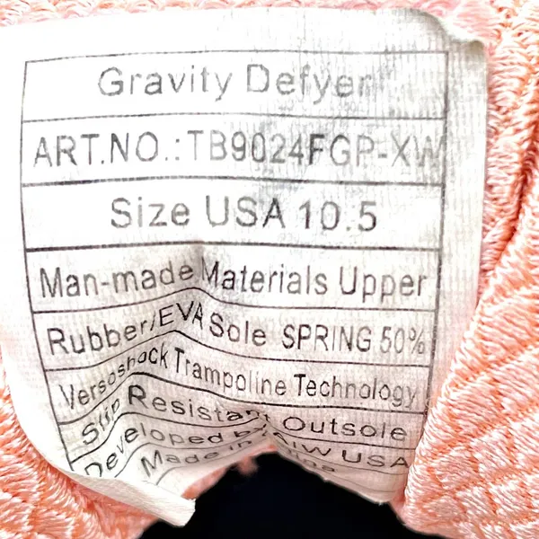Gdefy Gravity Defyer 10.5 Gray Salmon Walk Shoe - Image 8