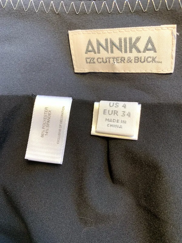 Annika Cutter & Buck Golf Skort Womens 4 Gray Pink Zip Pockets Stretch Tennis - Image 12
