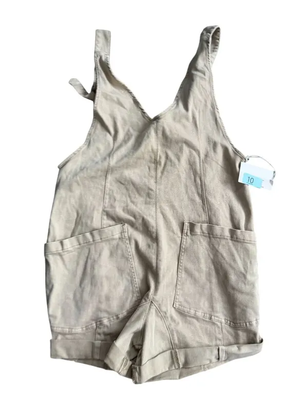 ZENANA Beige Casual Romper Size Large Womens - Image 4