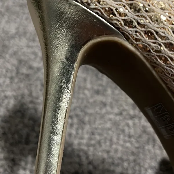 Audrey Brooke - Gold Sparkle Heels - 8 - Image 6