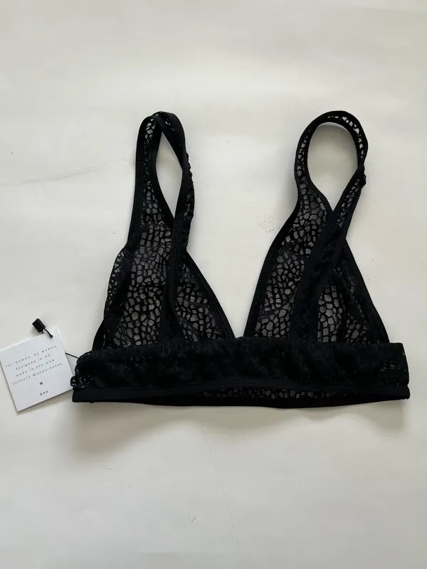 Underbares Everyday Lace Bra Bralette Black Size Medium NEW NWT - Image 3