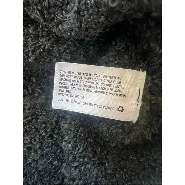 Universal Thread Dark Charcoal Gray Split Neck Lounge Pullover Sweater XXL - Image 5
