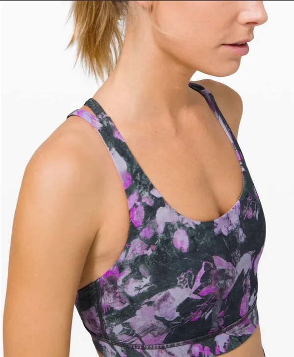 Lululemon Floral Shift Multi Energy Bra *Medium Support, B-D Cup Size 4 - Image 9