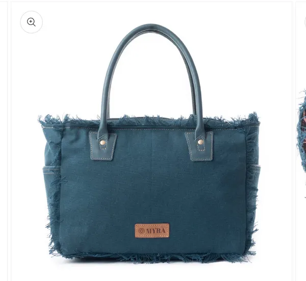 Saint Tropez Tote Bag-Blue/Green - Image 3