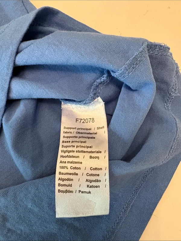 Lacoste ladies blue cotton t size 36 (XS/S) - Image 4