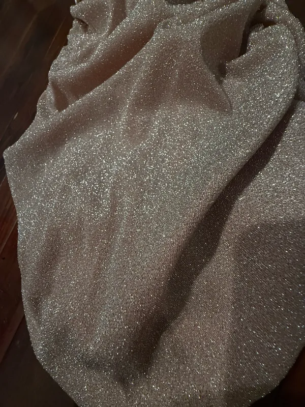 Princess Polly Champagne Glitter Dress - Image 4