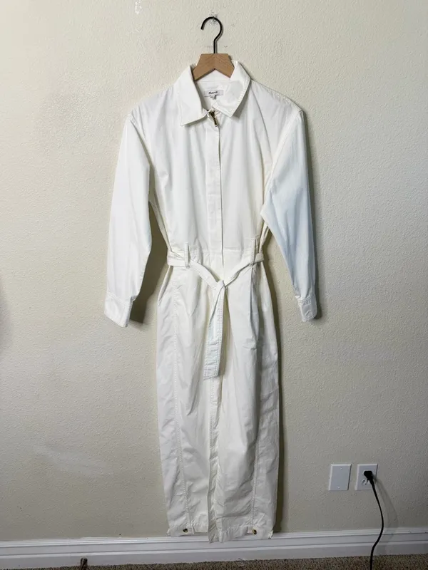 Madewell Utility Coverall Straight-Leg Jumpsuit Wide Leg Womens Size S - Image 6
