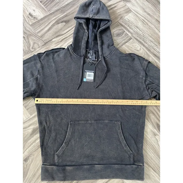 ALPHALETE Women’s Terry Oversized Hoodie- Onyx, Size Small - Image 4
