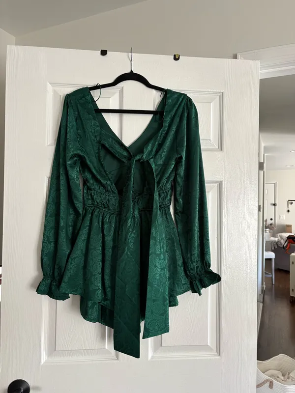 Jenny Jacquard Floral Romper - Image 3