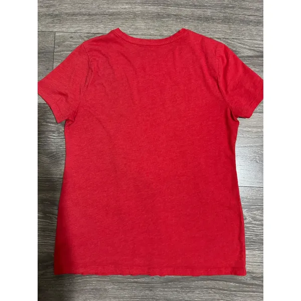 Sonoma Cotton Blend Womens USA Graphic T-Shirt Size S Red Short Sleeve Patriotic - Image 4