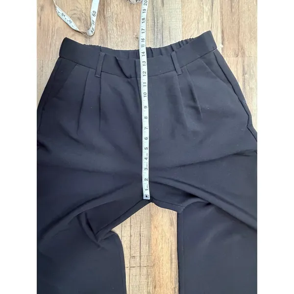 BYLT Premium Basics Black Wide Leg High Rise Pants Women's L Stretch‎ Career - Image 10