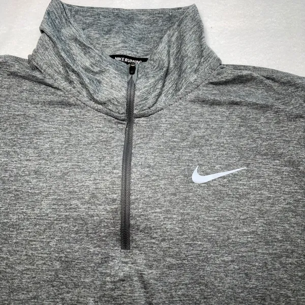 Nike Element Women's 1/2-Zip Running Top CU3220-084 Gray Size M Activewear - Image 5