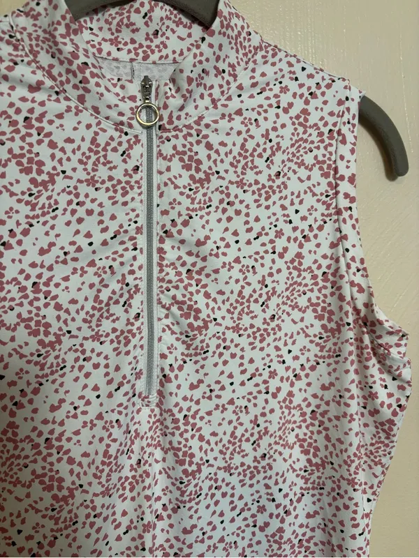 GG Blue Women's Shirt Top Tank Sleeveless Golf Tennis Pickleball Pink Size Small - Image 2