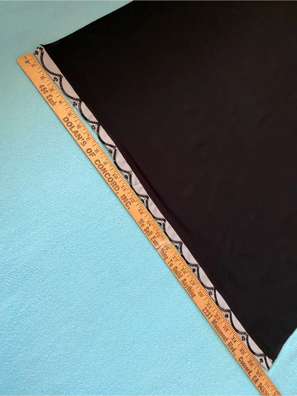 BEADED Scalloped-Edge scarf wrap hijab veil lightweight black gray size 27” X 72 - Image 4