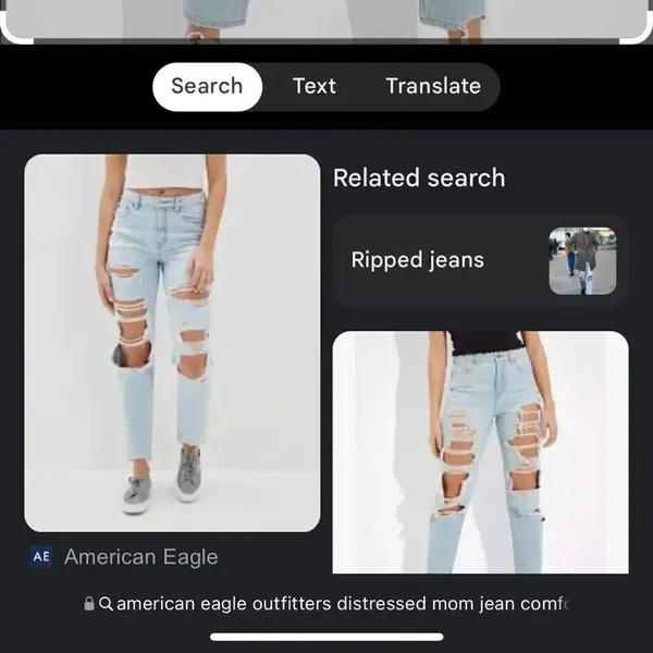 American Eagle Outfitters Mom Blue Mist Distressed Mom Jeans(Size 6Regular) - Image 12