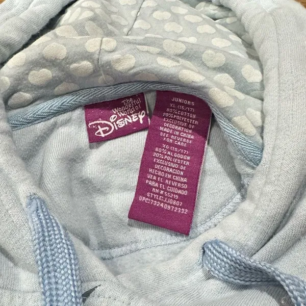 Vintage 90’s Disney Eeyore Blue Pullover Hoodie Women’s XL - Image 2