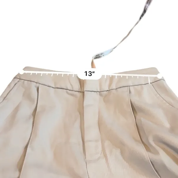 House of CB NWT Pleated Wide‎ Leg Dress Pants Women’s Size XS Beige Cream High - Image 9