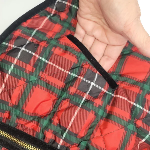 Old Navy Tartan Plaid Full Zip Quilted Vest Womens XS TP Classic Preppy Holiday - Image 10