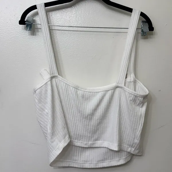 NWT By Anthropologie Ribbed Bow Knit Tank | Women’s Chic Fitted Top - Image 3