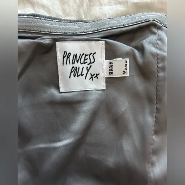 Princess Polly Charcoal Satin Corset Top 4 - Image 2