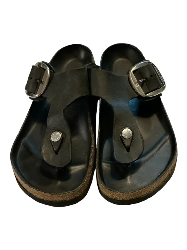 NWOT Birkenstock Gizeh Big Buckle Black Thong Sandal Size 9 (EU 40) - Image 2