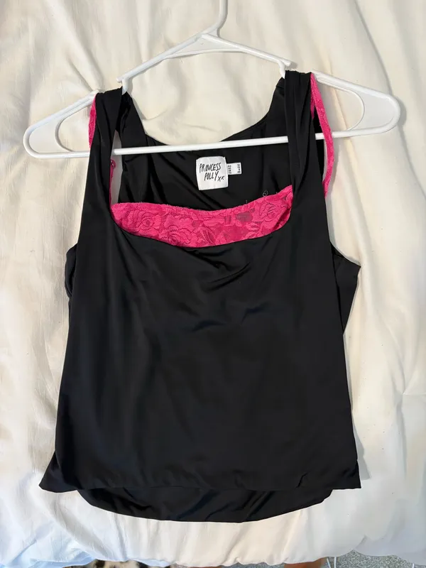 Princess Polly Top Black - Image 3