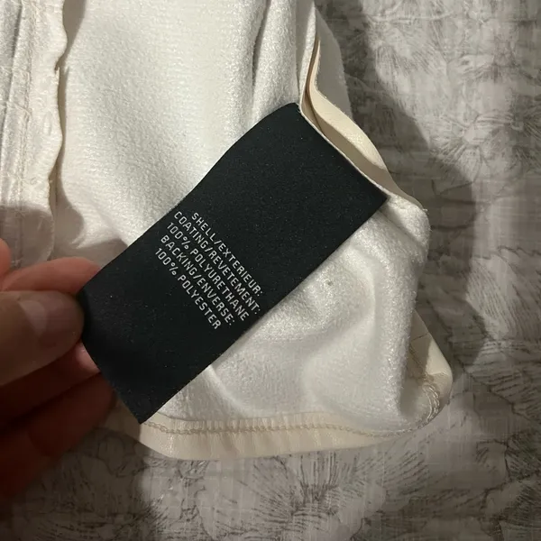Marshalls Faux Leather Cream Cropped Tank Top - Image 5