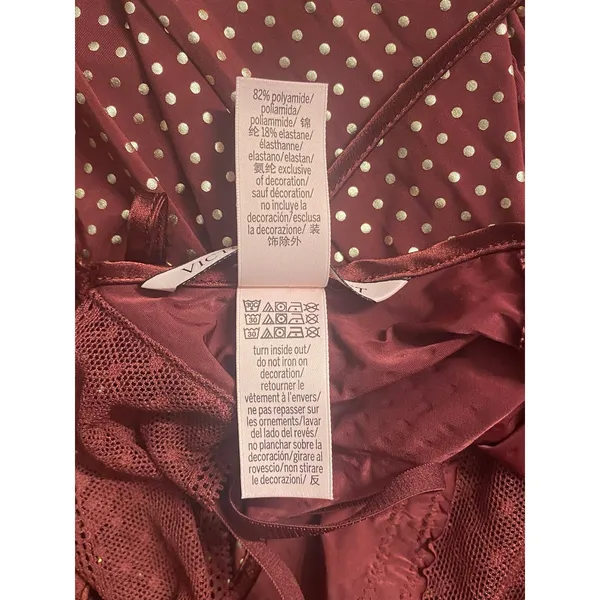 Victoria’s Secret XS Lingerie Slip Nightgown Lot of 2 Lace Floral Polka Dot - Image 9