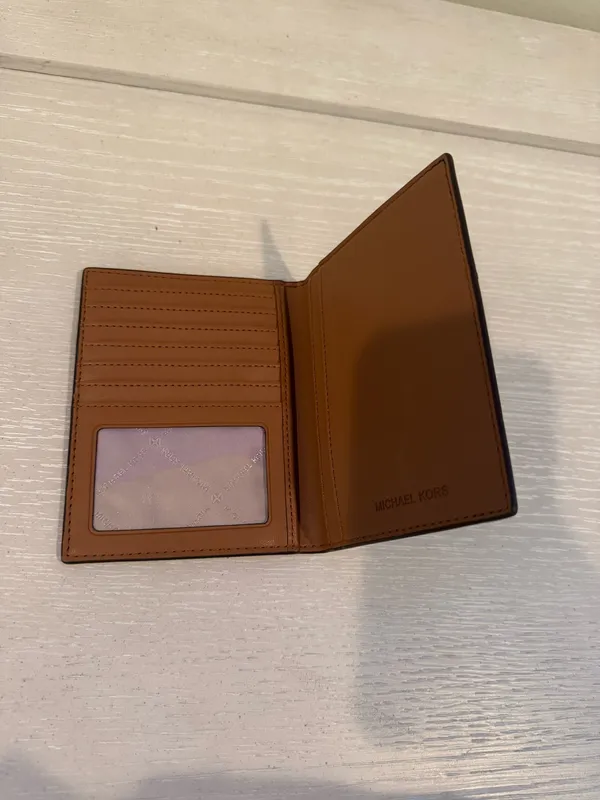 Michael Kors Passport Wallet Holder Brown - Image 2
