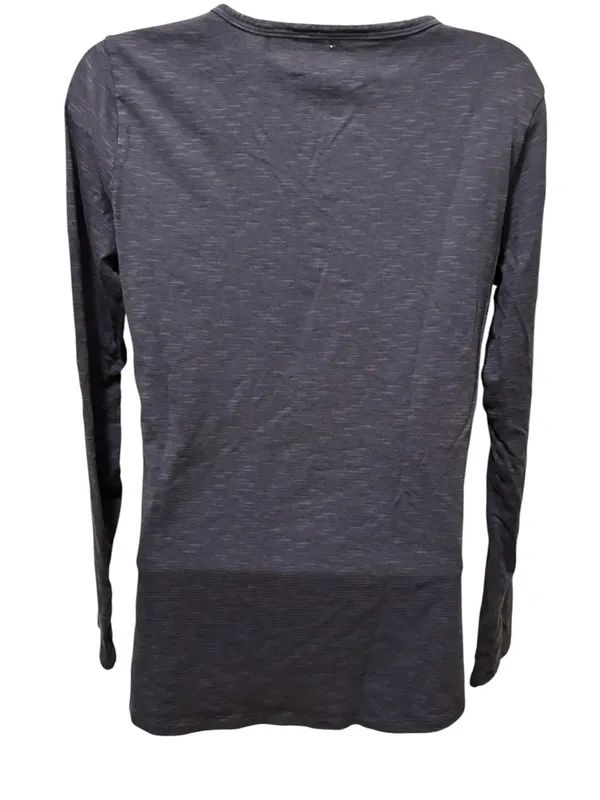 Toad&Co Marley ll Long Sleeve Slub Tee Sz S Heather Gray V Neck Organic Cotton - Image 5