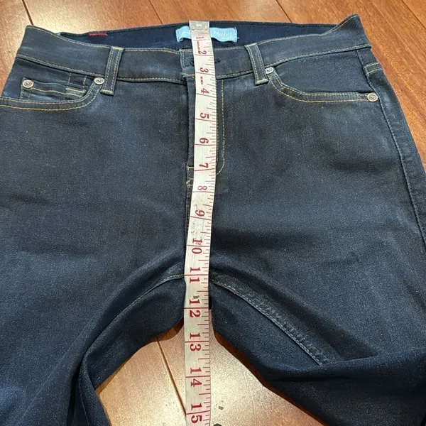 7 For All Mankind b(air) Skinny Jeans Womens Dark‎ Indigo Stretch Denim 26 - Image 10