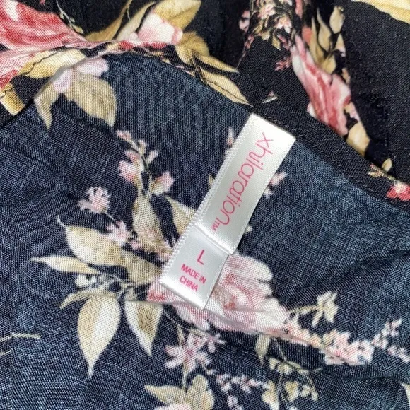 5/$30 🎈 Xhilaration large floral‎ long sleeved dress - Image 8