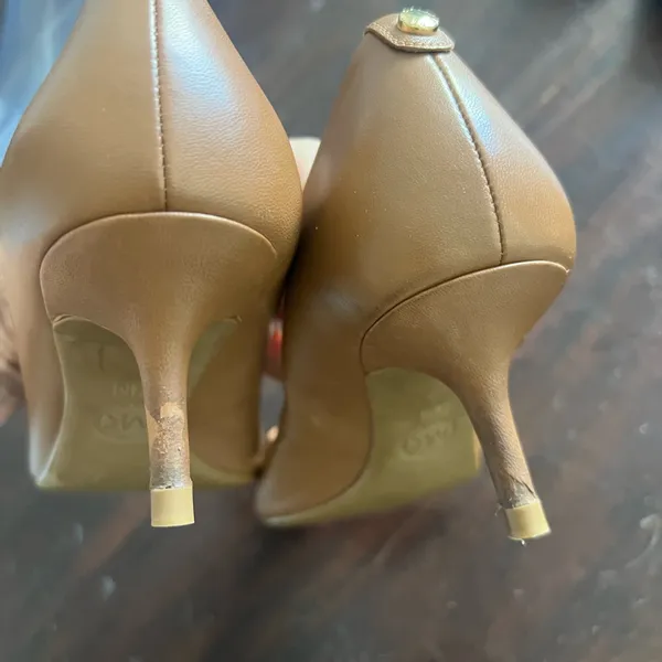 Michael Kors Tan Leather Women's Shoes small heel - Image 7