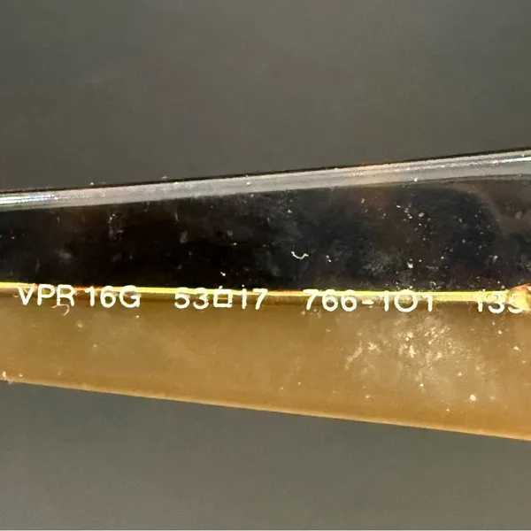 PRADA VPR 16G 766-101 Brown Tortoise Shell 53-17-135 Rectangular Eyeglass Frame - Image 10