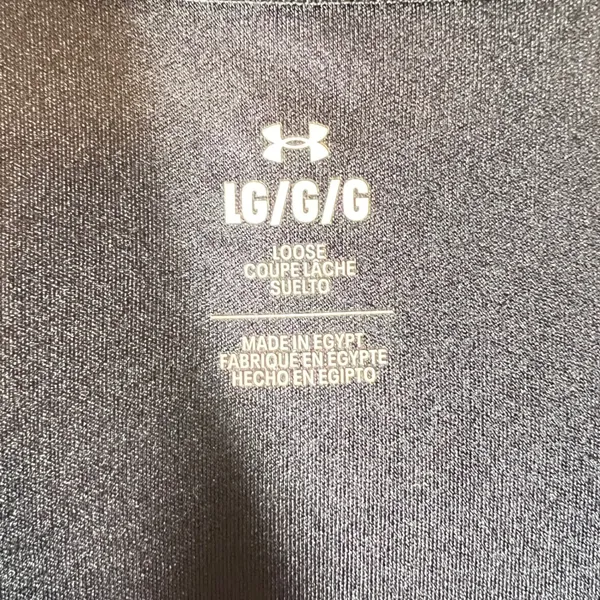851 | Under Armour HeatGear Loose Graphic Logo Training T-Shirt Black Womens L - Image 5