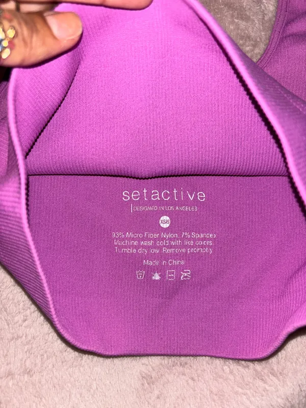 Set Active Sports Bra Ribbed - Image 2