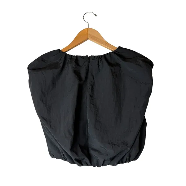Day + Moon 2 Piece Set Women Small Black NWT Bubble Hem‎ Top Skirt Parachute - Image 3