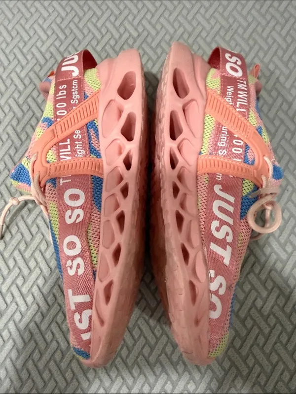 Just So So Women's Pink Camouflage Lace Up Tennis Shoes Size EU 39 - Image 10