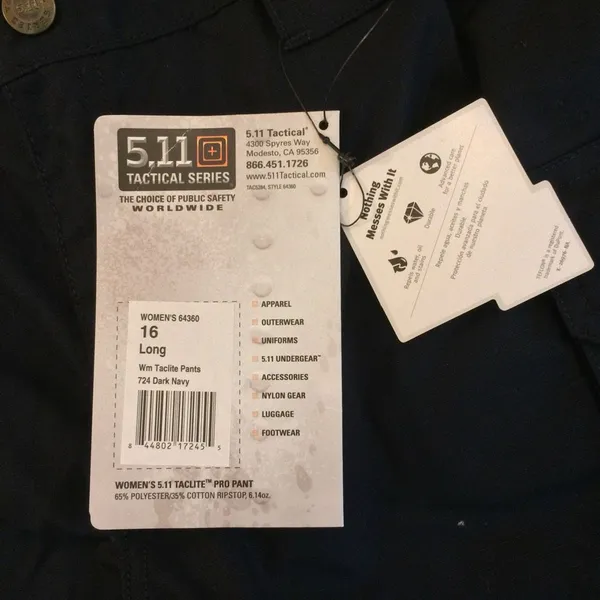 NWT 5.11 women’s taclite pro pant 16 long navy - Image 6