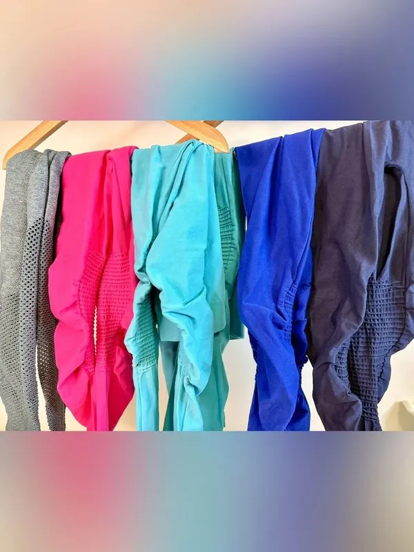 Zenana Outfitters Leggings l/xl -navy, Pink, Teal, teal, Blue & Gray (joylab lg) - Image 2