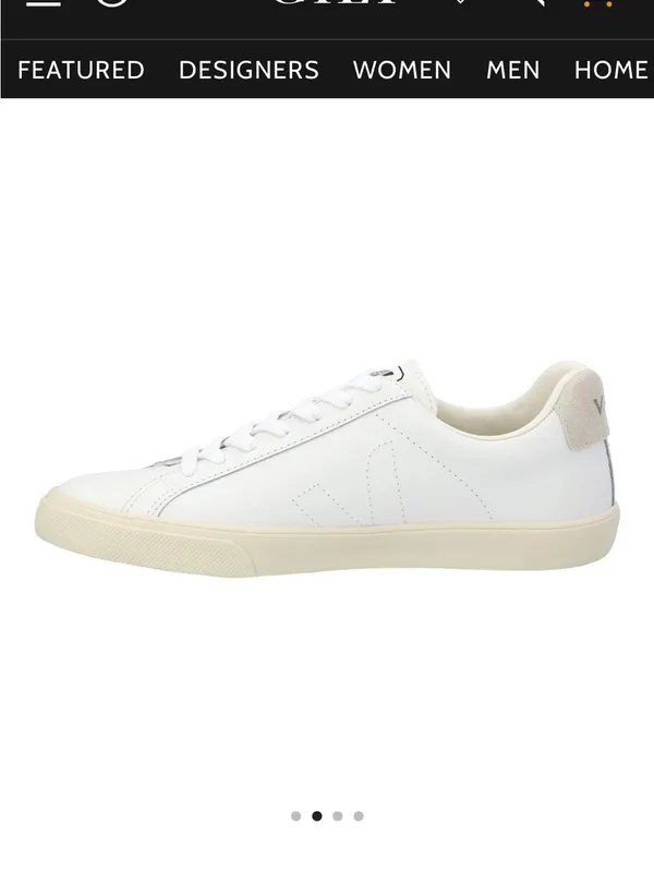Veja Esplar Leather Sneakers in White - Image 2