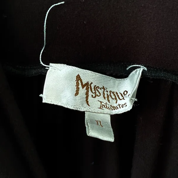 Black‎ Slip Dress XL Dark Feminine Whimsigoth Romantic Lace Fairy Witchy Summer - Image 3