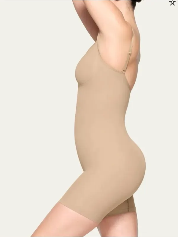 Skims Sz Small Seamless Sculpt Mid Thigh Shorts Clay Bodysuit BBL Butt Lifting - Image 3
