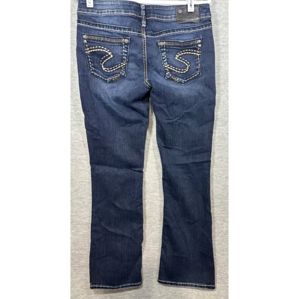Silver Womens‎ Jeans 31 Aiko Bootcut Denim Dark Wash - Image 4